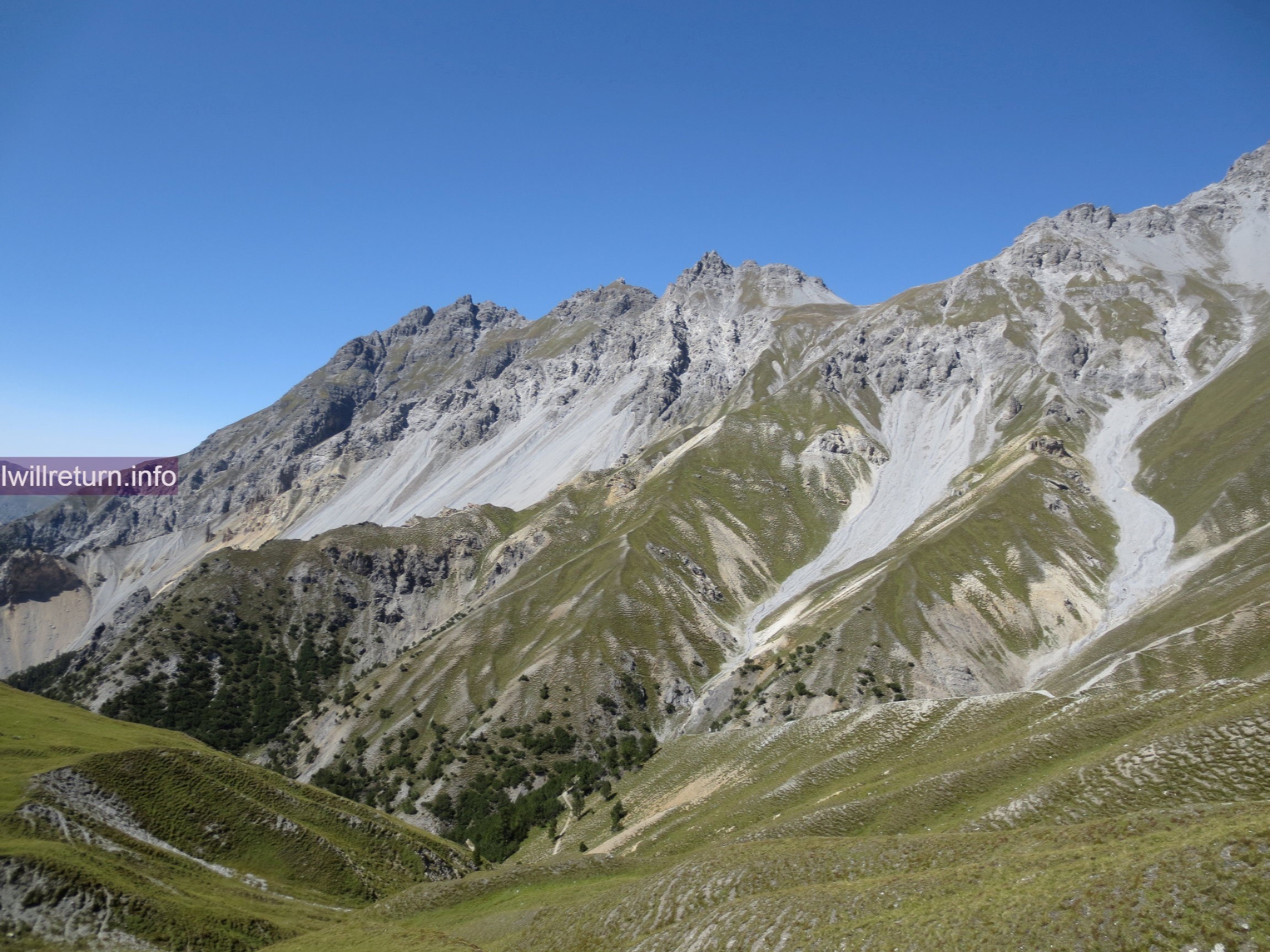 Swiss Natioanal Park: P6 Il Fuorn, Val dal Botsch, Margunet, Val da Stabelchod, P8
